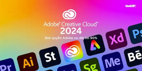 Nâng cấp tài khoản Adobe 1 năm (Edu all cloud 80GB)