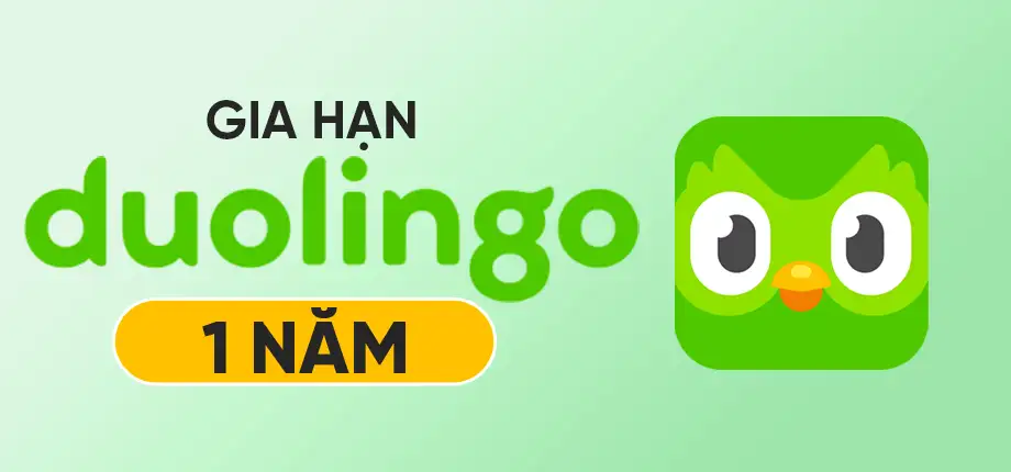 Tài khoản Super Duolingo 1 năm