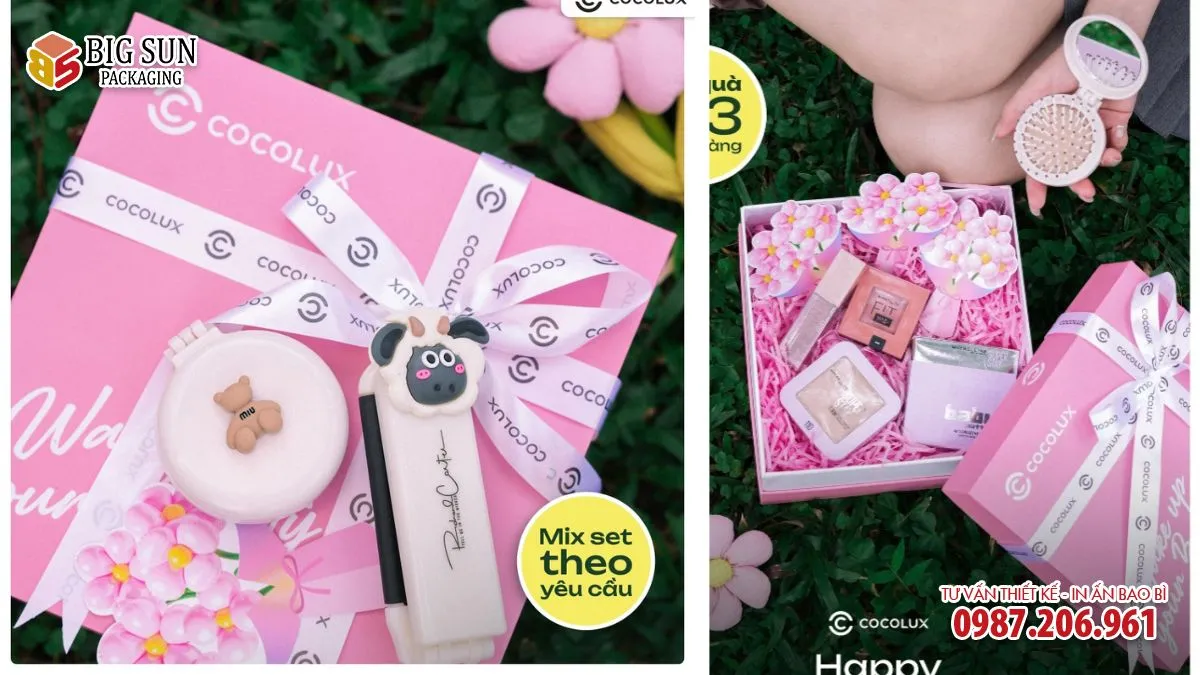 HỘP QUÀ TẶNG THƯƠNG HIỆU SET QUÀ COCOLUX