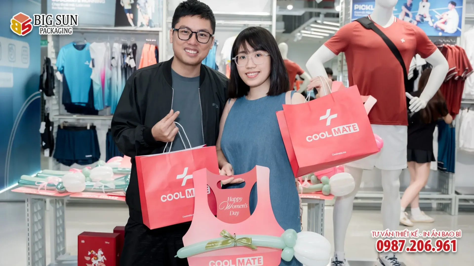 HỘP QUÀ TẶNG THƯƠNG HIỆU TÚI GIẤY THỜI TRANG NAM GIỚI COOLMATE