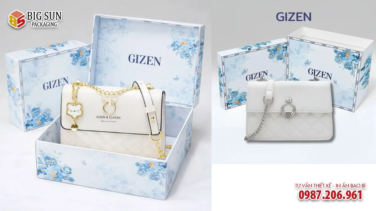 HỘP QUÀ TẶNG THƯƠNG HIỆU TÚI XÁCH GIZEN