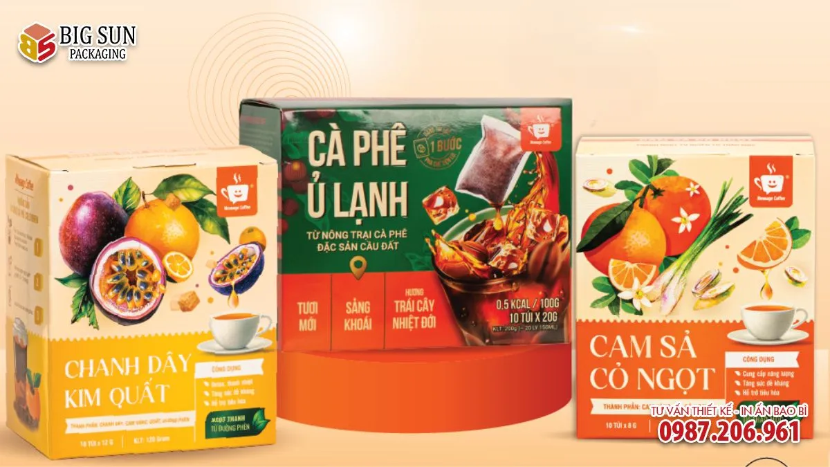 Hộp đựng cà phê Cold Brew mix vị