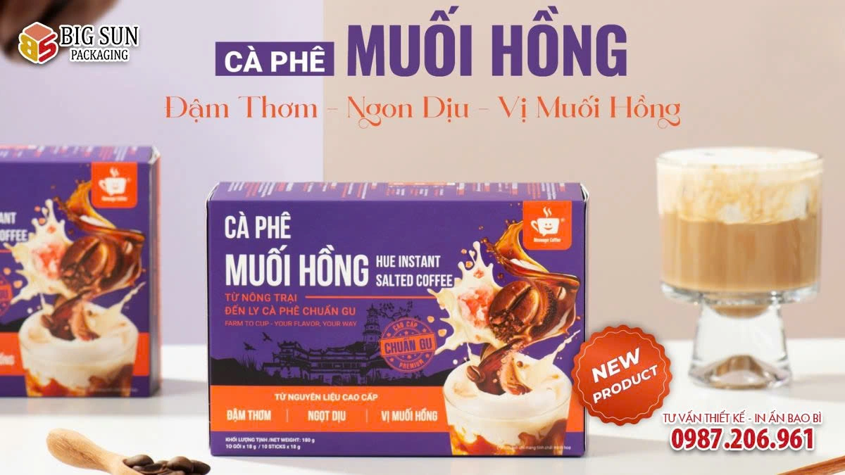 HỘP GIẤY ĐỰNG CÀ PHÊ MUỐI HỒNG HIMALAYA