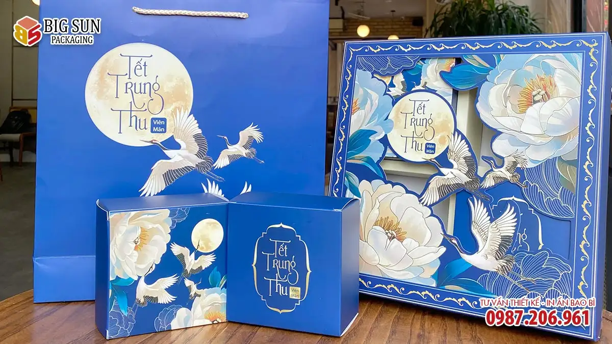 In hộp bánh trung thu Bạch Liên Minh Nguyệt