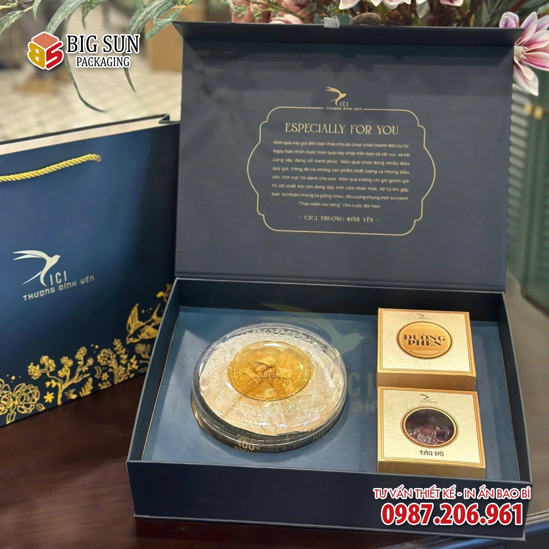 Hộp Đựng Yến CiCi Thượng Đỉnh Yến Royal Blue