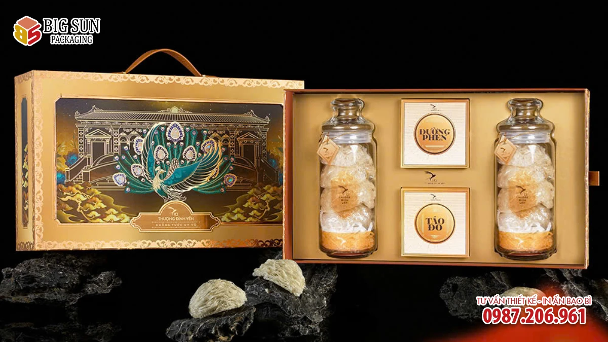 Hộp Đựng Yến CiCi Thượng Đỉnh Yến Khổng Tước Uy Vũ