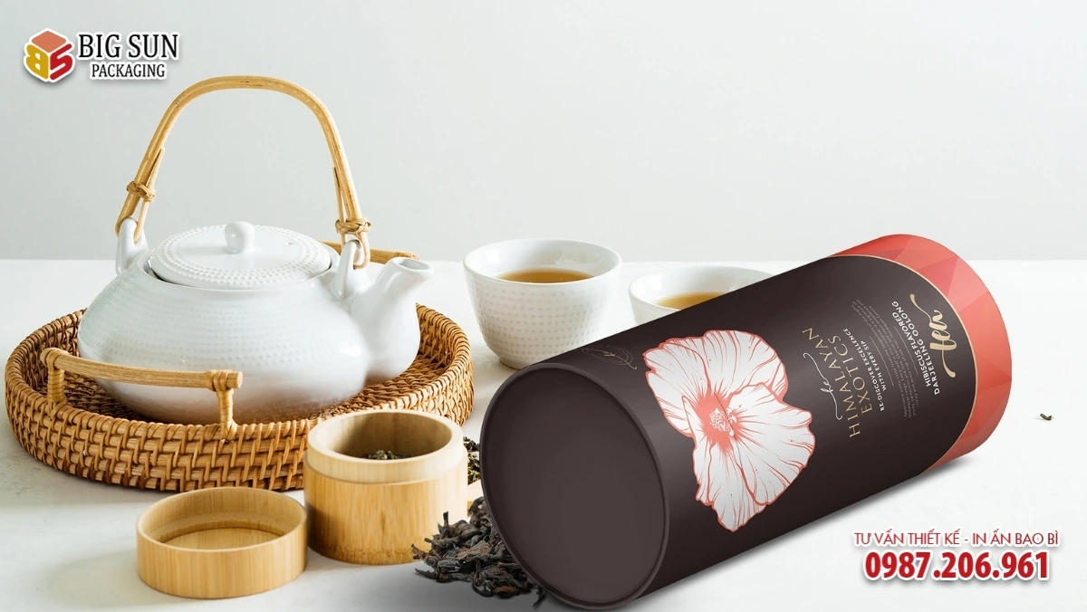 Hộp trụ tròn đựng cà phê