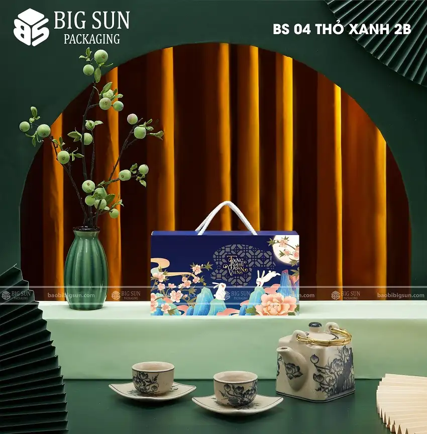 In Hộp Bánh Trung Thu Thỏ Xanh