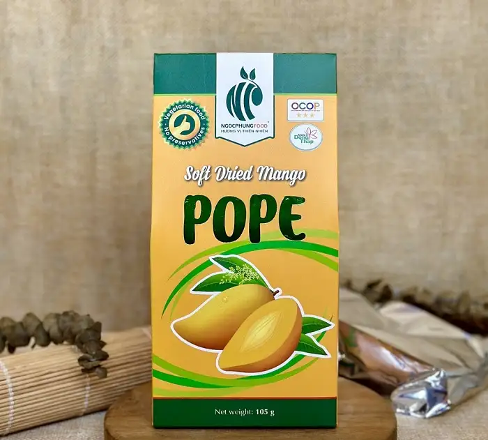 In hộp Xoài sấy dẻo - Sản phẩm OCOP