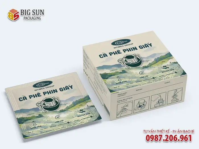 In hộp giấy đựng cà phê - Cùng cafe Việt vươn tầm thế giới